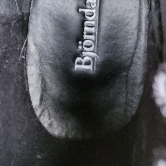 Women Vintage Black Suede Chelsea Boots By Bjorndal Size 10/Women Designer Boots - Picture 8 of 9